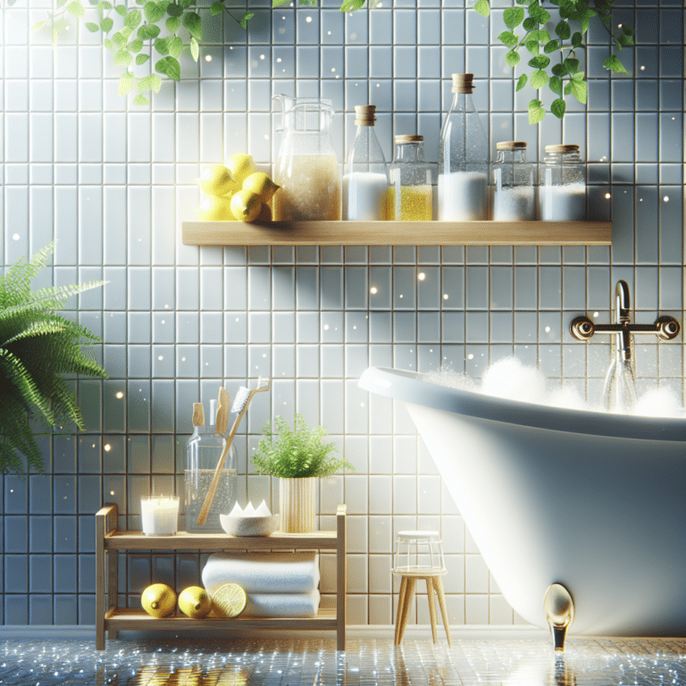 Cleaning Bathroom Tiles using Natural Ingredients
