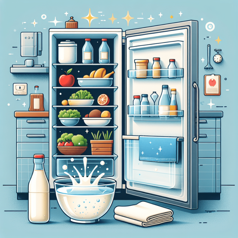 Cleaning Fridge with Vinegar